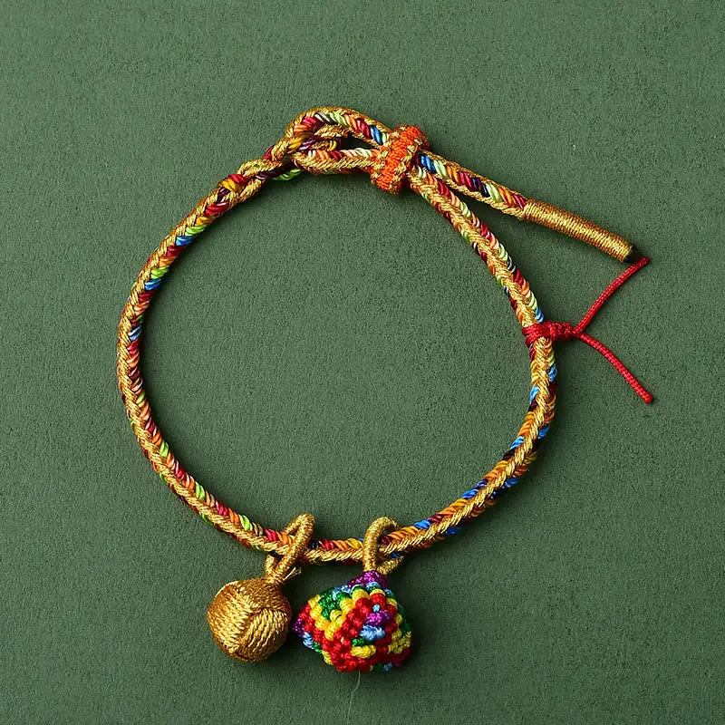 Rope Handmade Ball Charm Bracelet