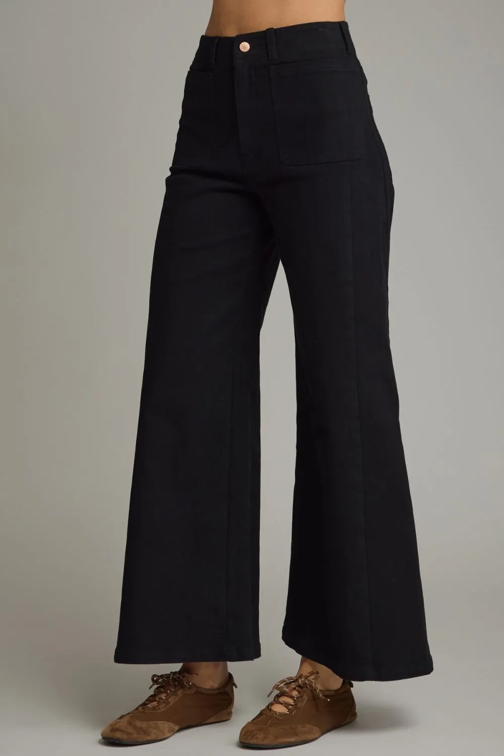 Wide Leg Patch Pocket Pants