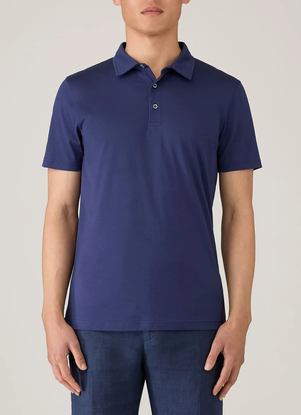 Understated Everyday Regular Fit Cotton Jersey Short Sleeve Polo Shirt