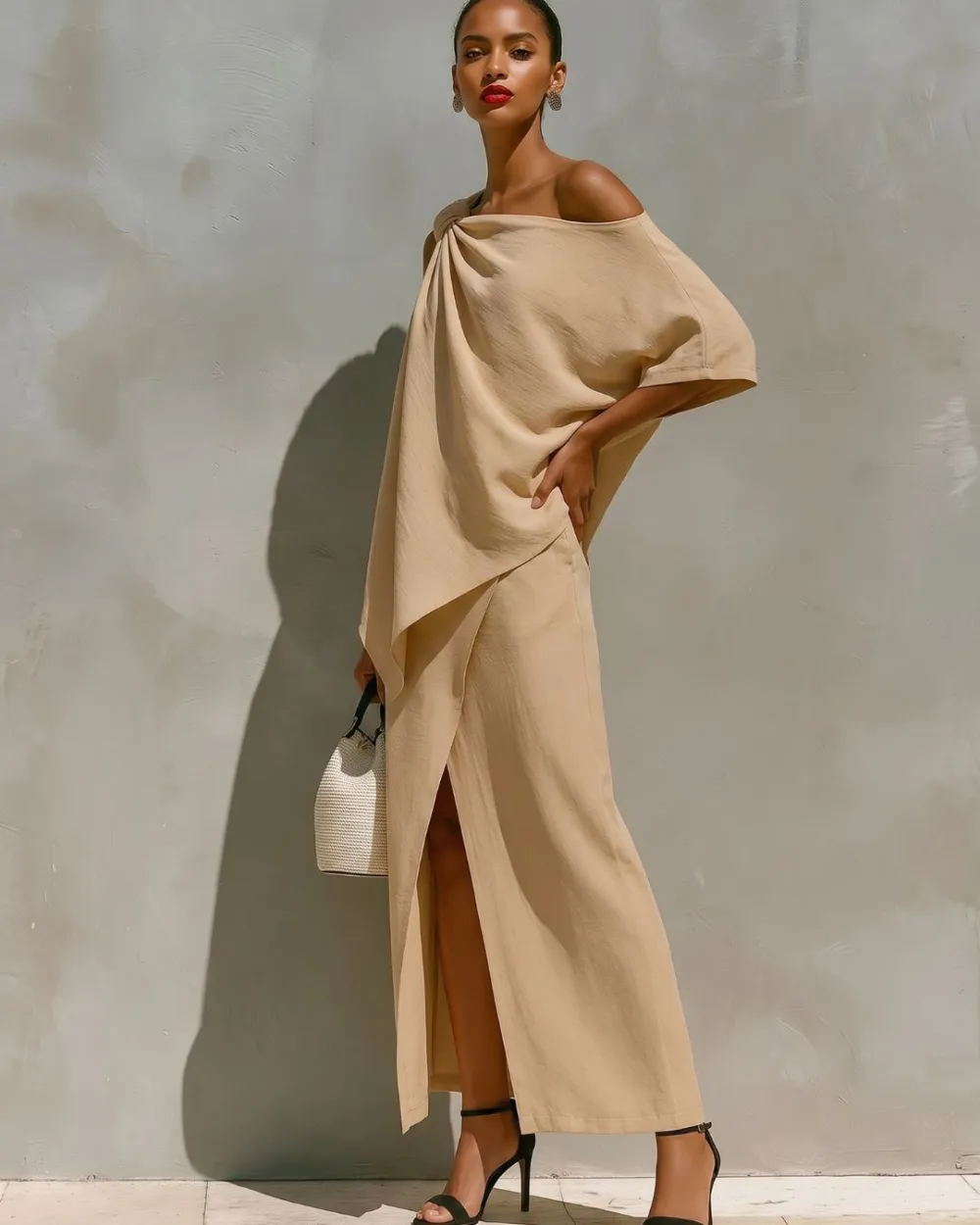 One-Shoulder Knot Set