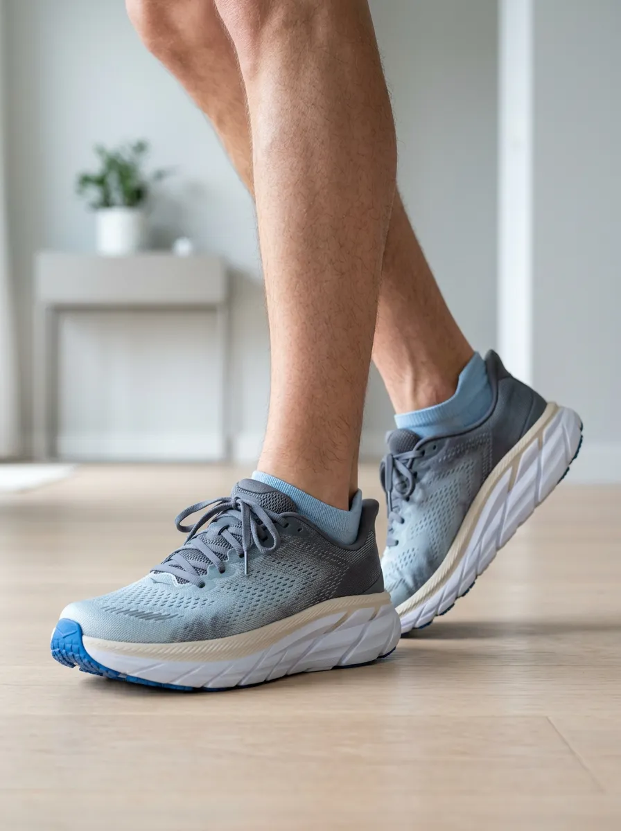 Men's Grey Gradient Lightweight Athletic Running Shoes