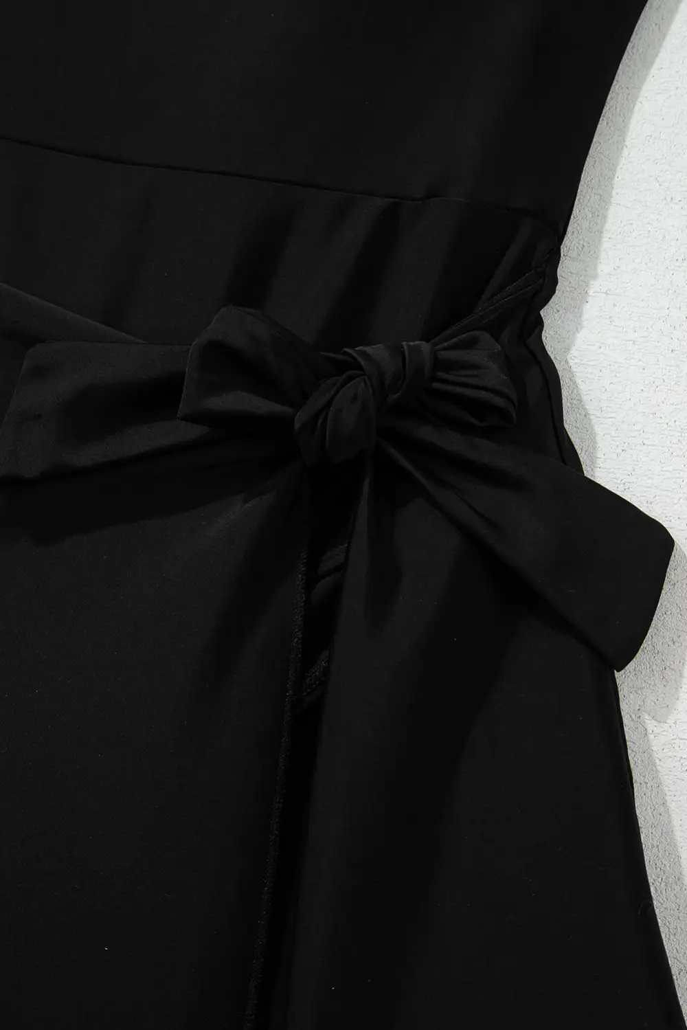 Side Tied Waist Square Swim Dress