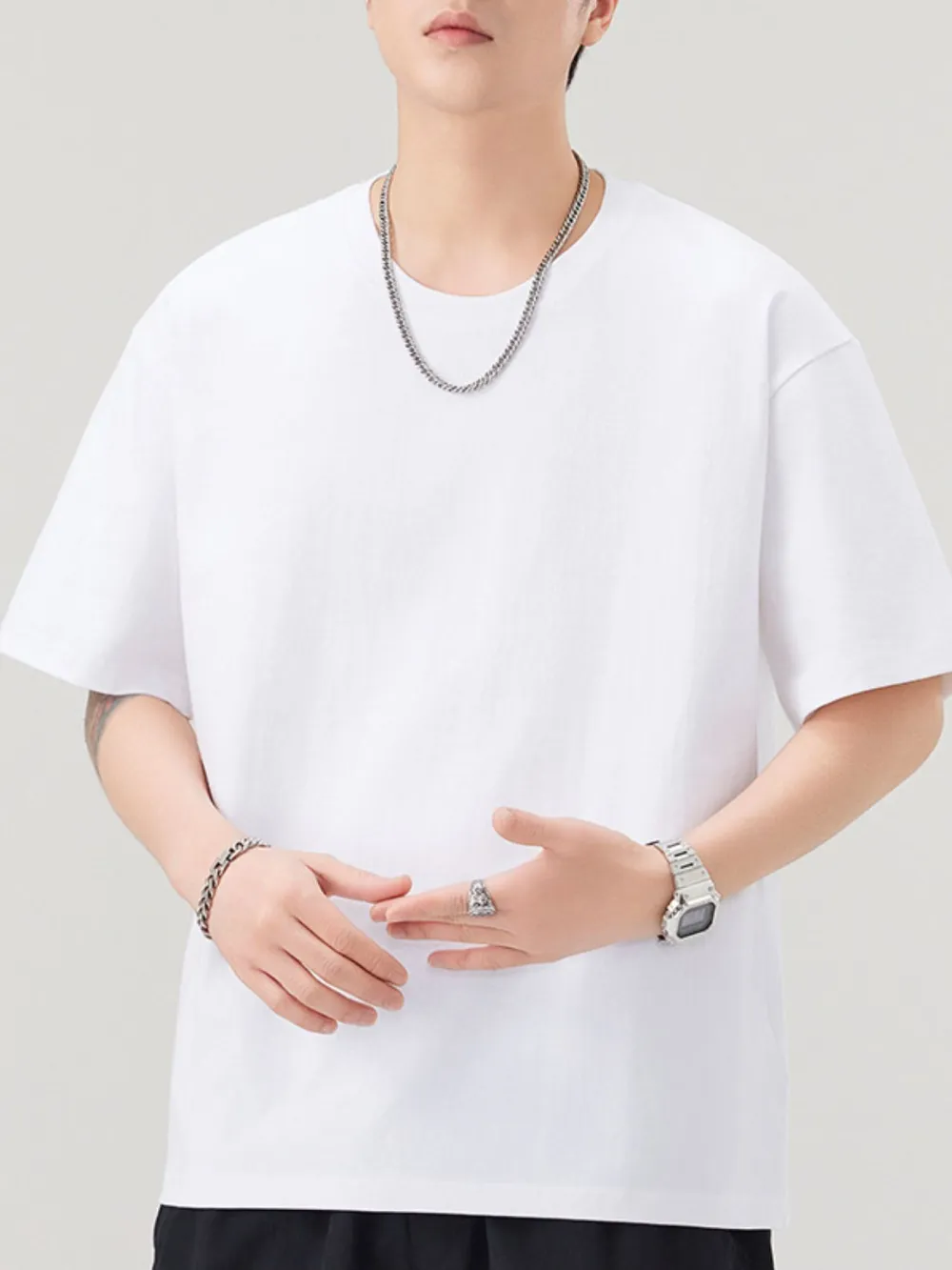 Polished Men's Casual Loose T-shirt