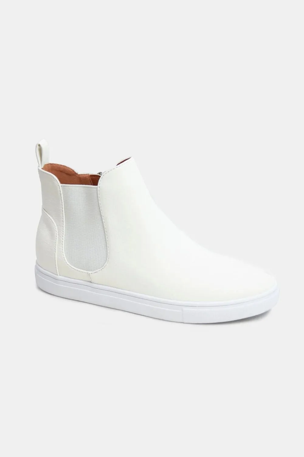 Fashion Faux Suede Elastic Side Panel Boot