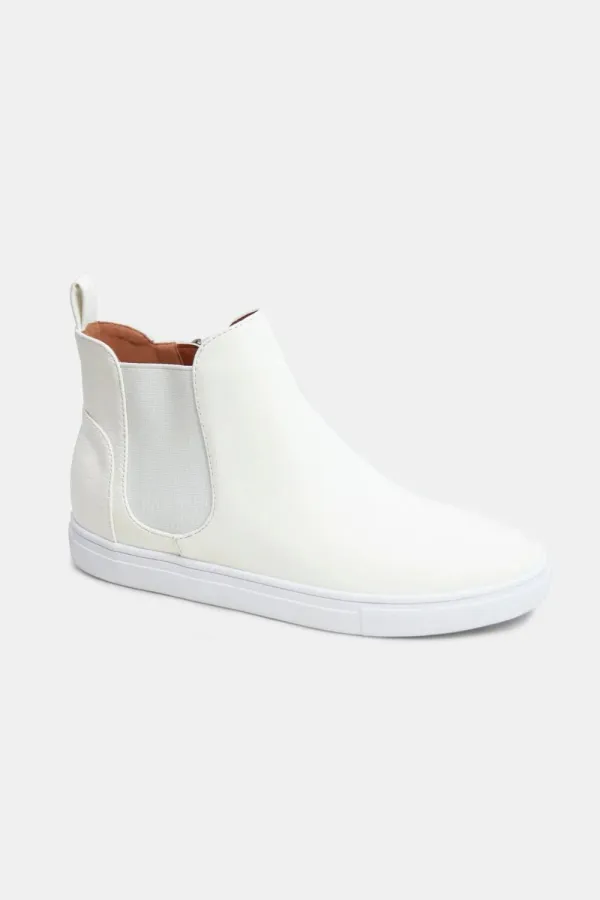 Fashion Faux Suede Elastic Side Panel Boot