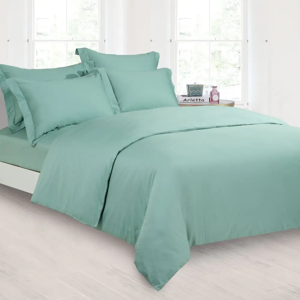 Modern Long-Staple Cotton Solid Coordinated Bedding Collection