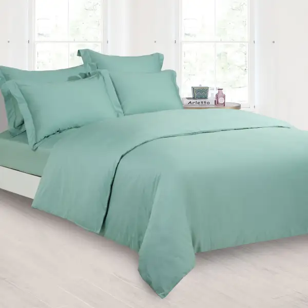 Modern Long-Staple Cotton Solid Coordinated Bedding Collection