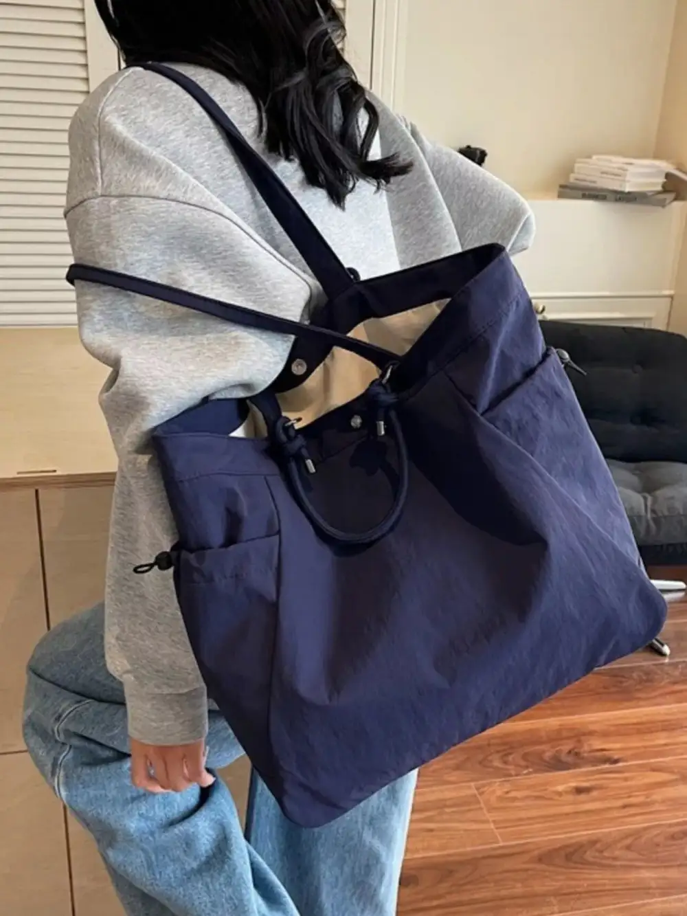 Cap Nylon Shoulder Bag