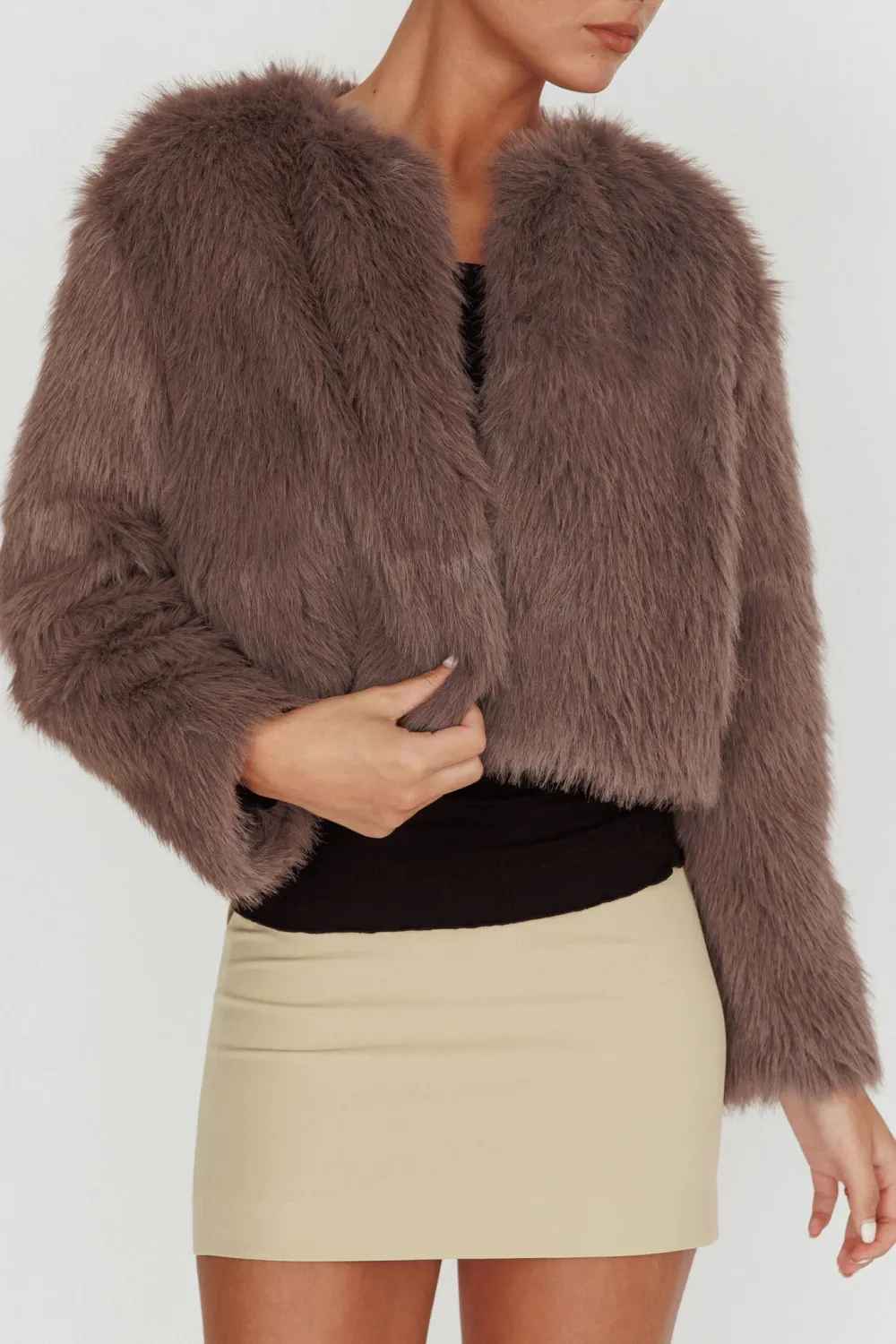 Short Soft Fluffy Coat