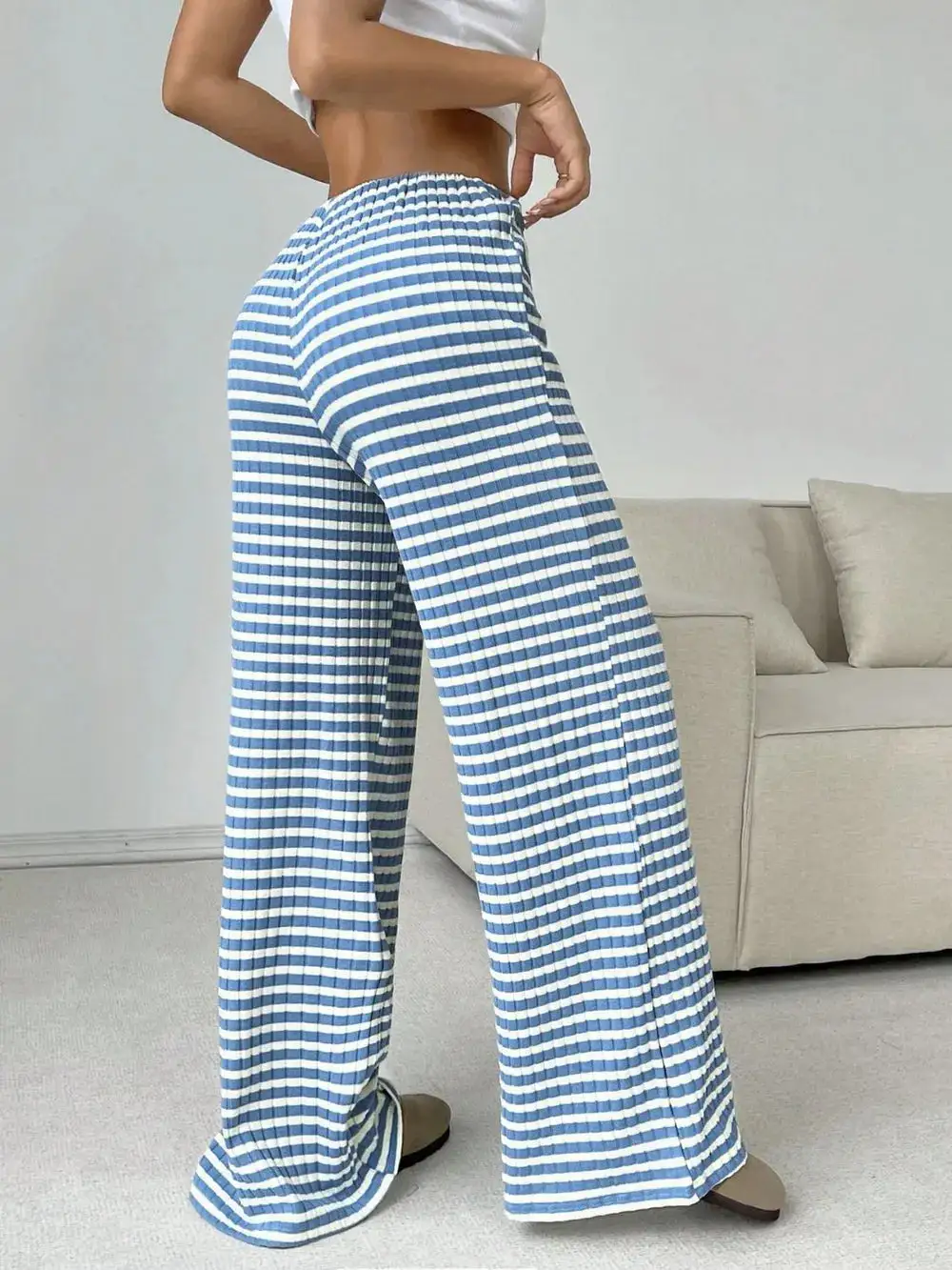 Modern Tie Waist Tie Detail Pants