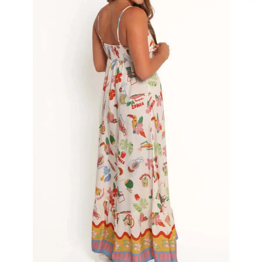Everyday Printed Square Neck Maxi Cami Dress