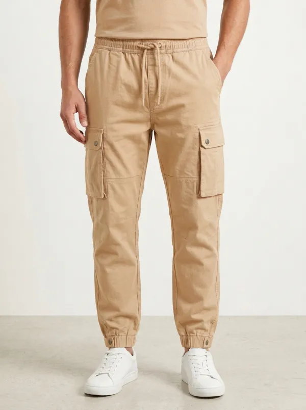 Casual Multi-Pocket Printed Men's Cargo Pants