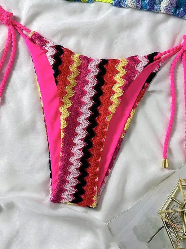 Knitted String Bikini Swim Set