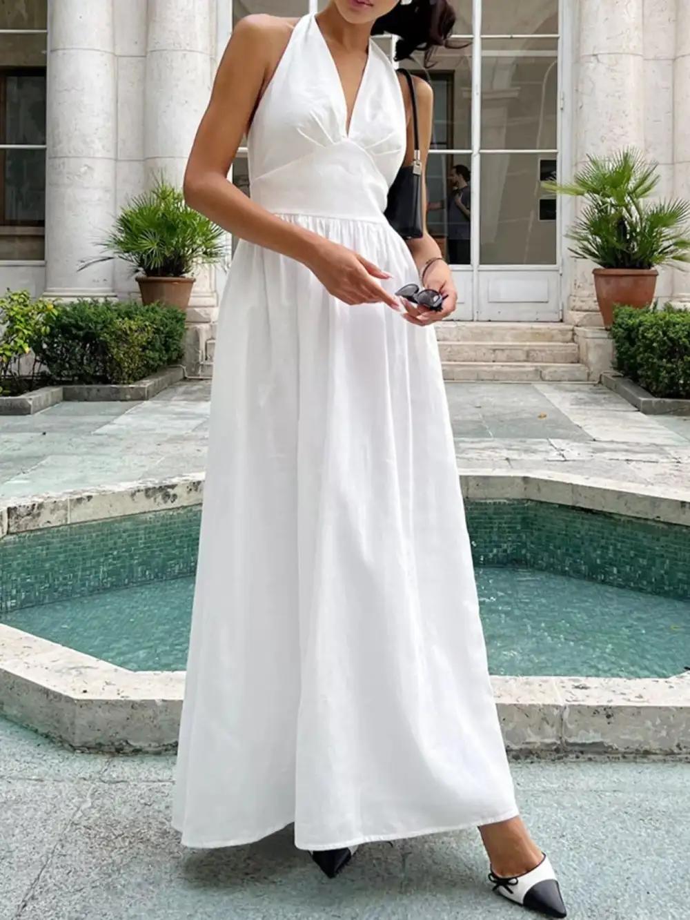 Smooth Finish Halter Maxi Dress