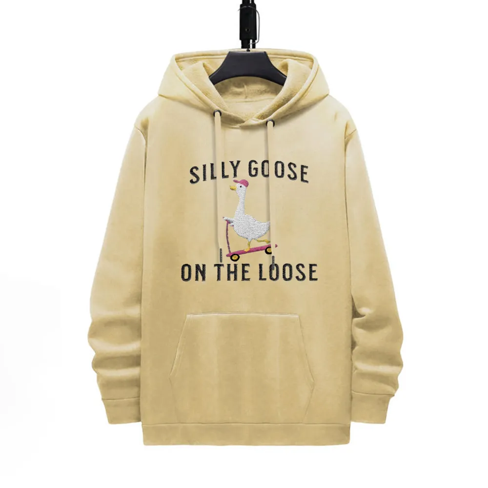 Long Sleeve Loose Pattern Printed Hoodie