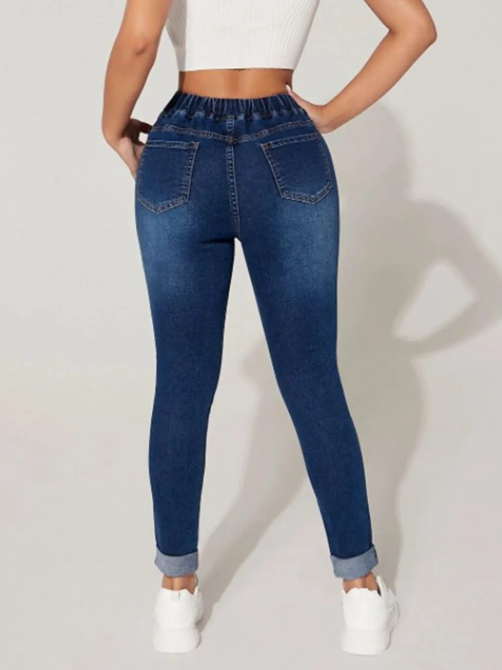 Easy Drawstring Denim Jeans