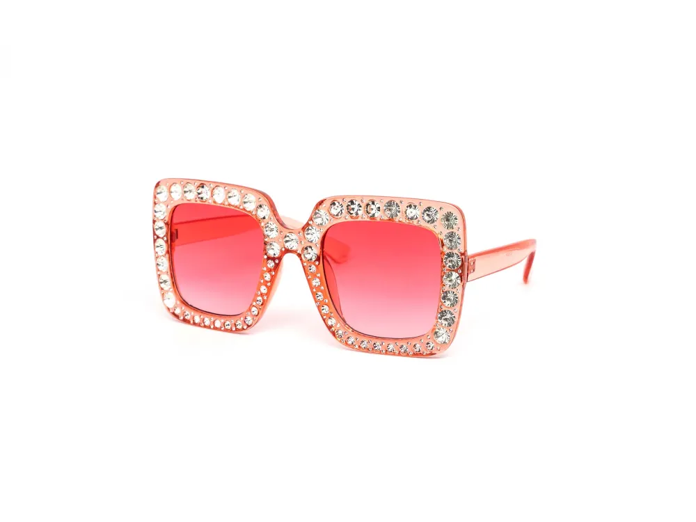 12-Pack Square Gradient Assorted Sunglasses