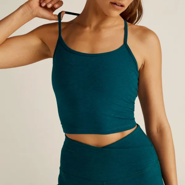 Cropped Racerback Tank Top