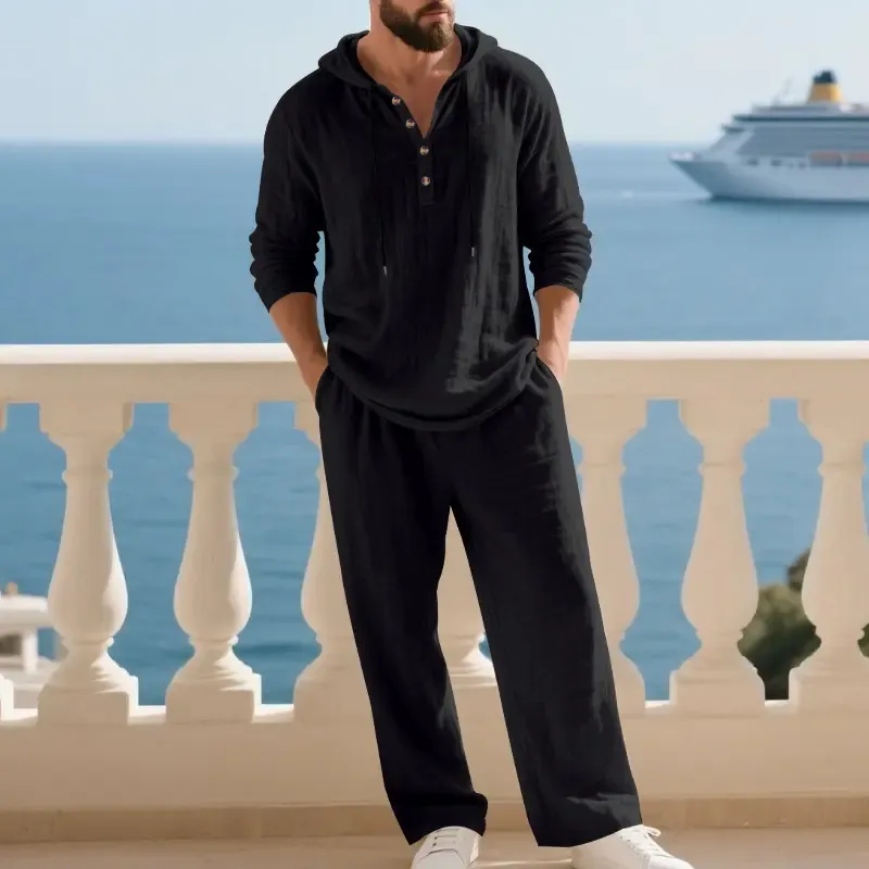 Men’s Hoodie & Jogger Set Casual Loungewear 2-Piece Set