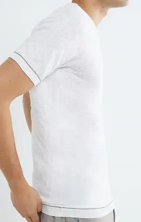 Men's Grey Slim Fit Short Sleeve T-Shirt