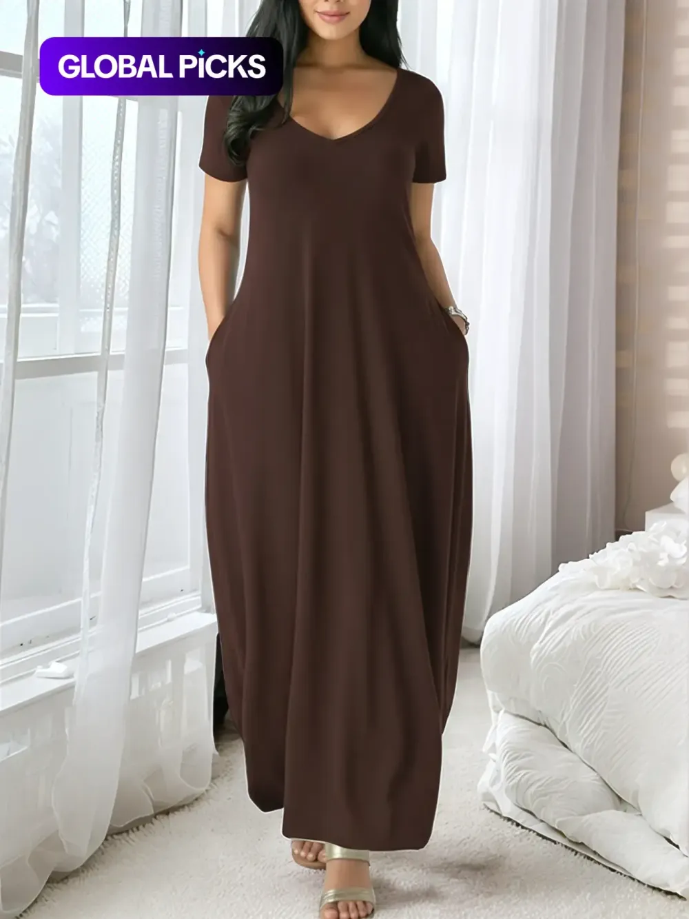 Women's Long Loungewear Dress