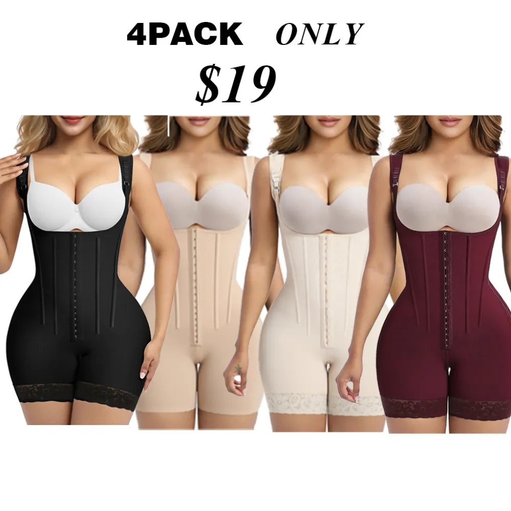 4PACK-Womem Tummy Control Shapewear Butt Lifter-ONLY 19