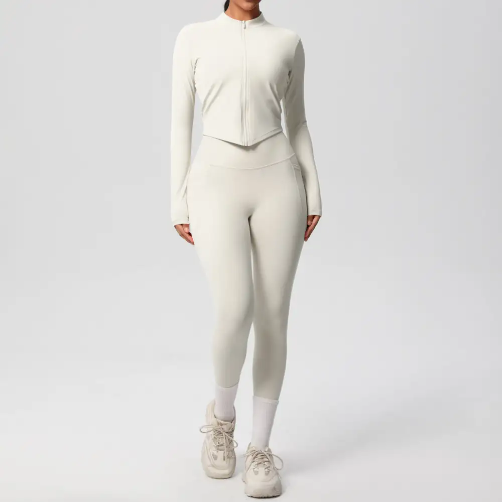 Long-Sleeve Yoga Two-Piece Activewear Active Set