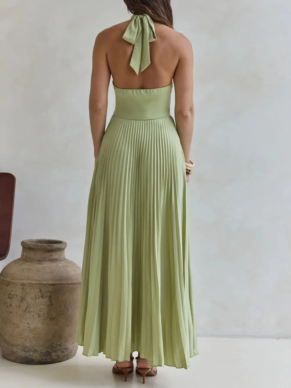 Drape Pleated Dress