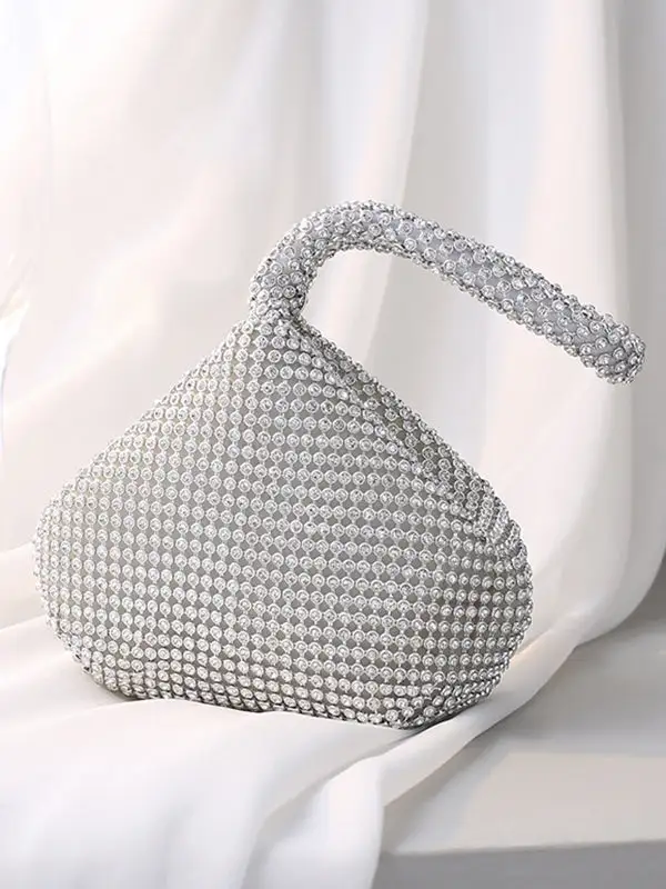 Modern Geometric Zip-Top Shoulder Bag