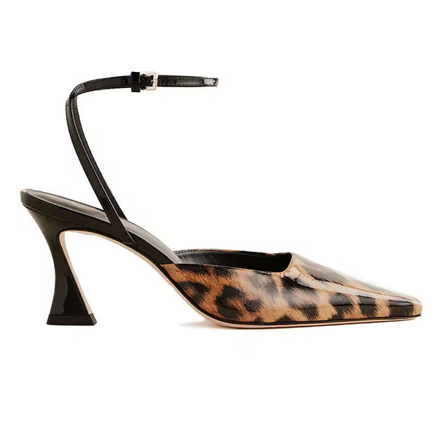 Lunessa Pointed Patent Stiletto Sandals