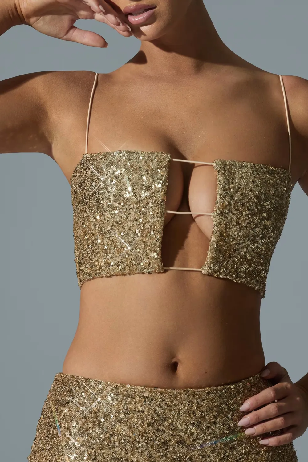 Gym Sequined Ladies Camisole
