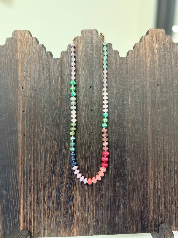 Fruit Punch Gemstone Necklace