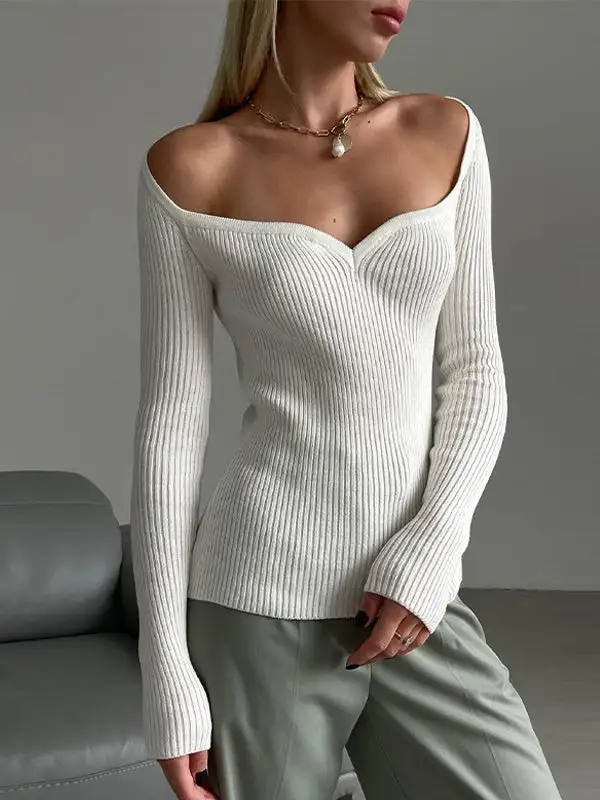 Urban Square Neck Slim Fit Sweater