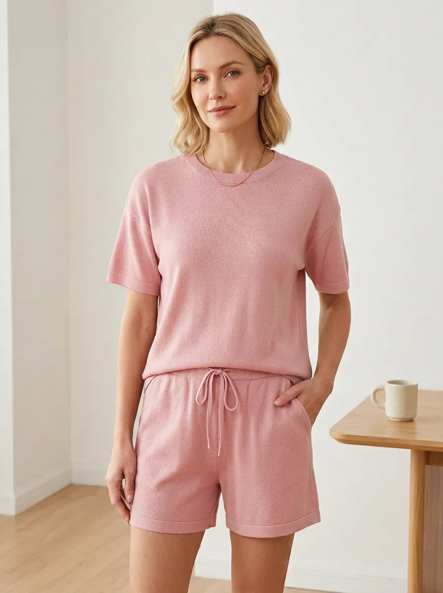 Relaxed-Fit Knit Lounge Set