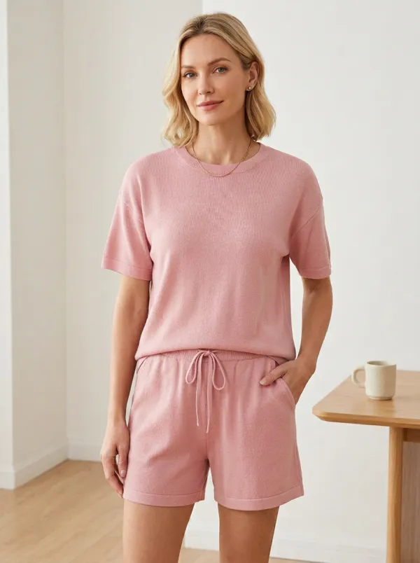 Relaxed-Fit Knit Lounge Set