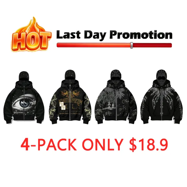 Men's Street-Style Rhinestone Windproof Warm 2-in-Hoodie w/Pockets & Zipper (Fall Winter) ships within 24 hours.Priority delivery in areas affected by heavy snow.