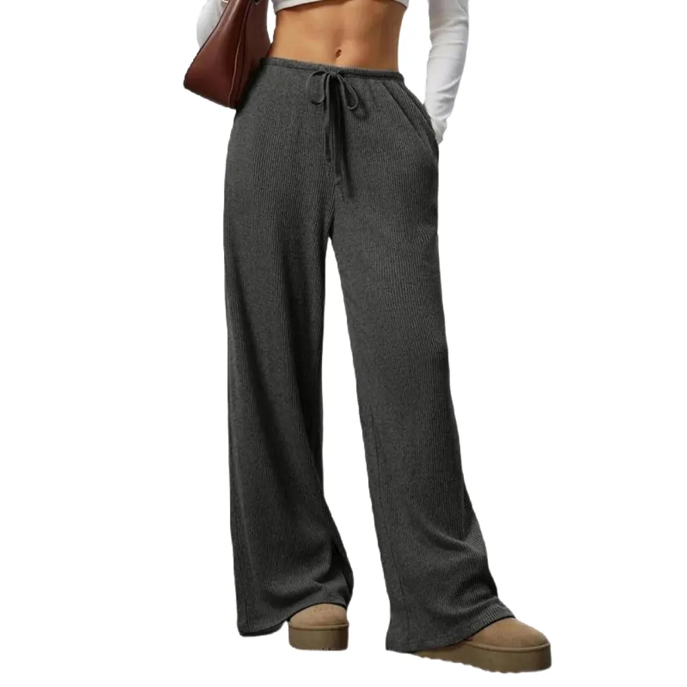 High Waist Comfortable Wide Leg Casual Jogging Pants,Ideal for Everyday Wear
