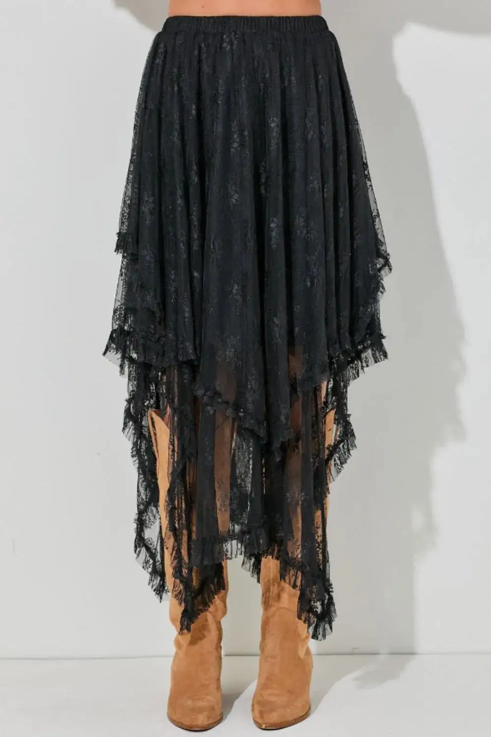 Classic Lace Elastic Skirt
