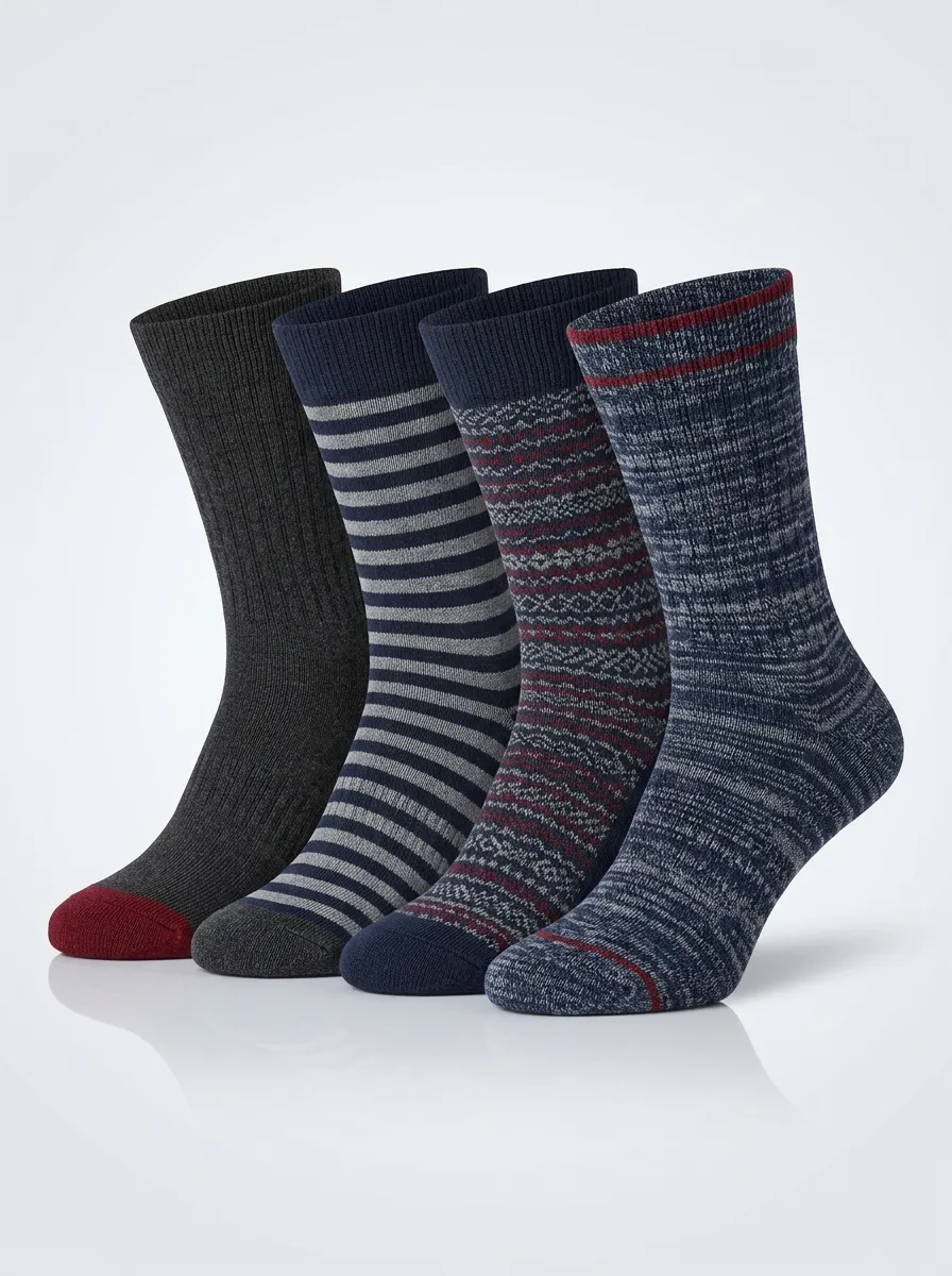 Men's Weekend-Style Four Pair Socks
