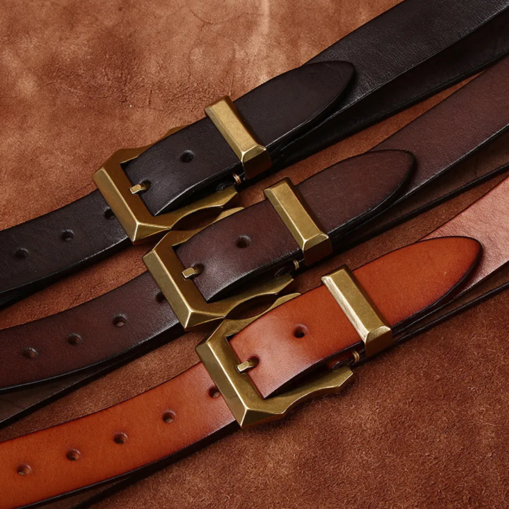 Rugged Statement Leather Belt