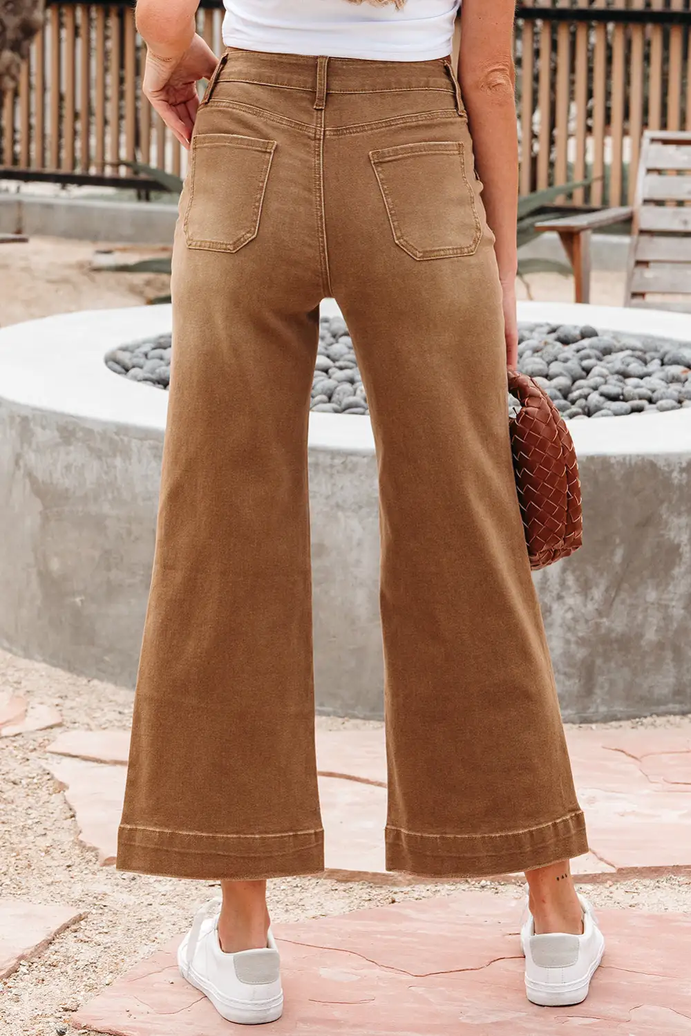 Relaxed High Waist Wide Leg Denim Jeans