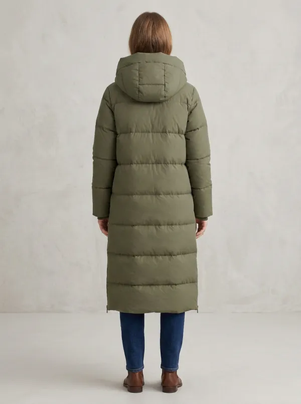 Outdoor-Inspired Padded Long Hooded Coat