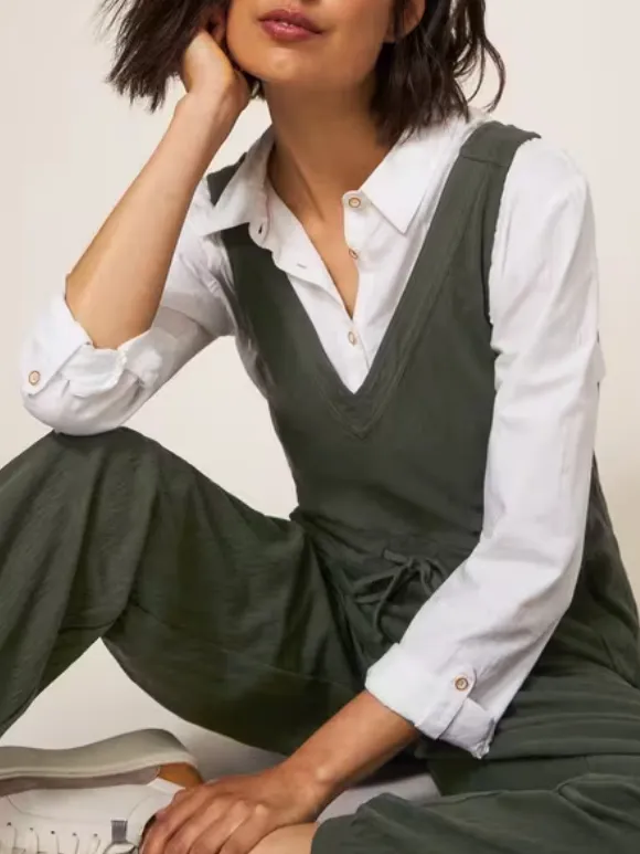 V-Neck Jersey Jumpsuit