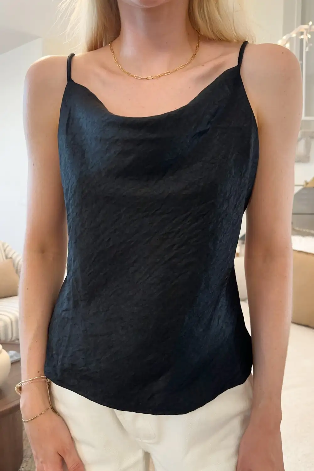 Clean Line Soft Satin Cami Top