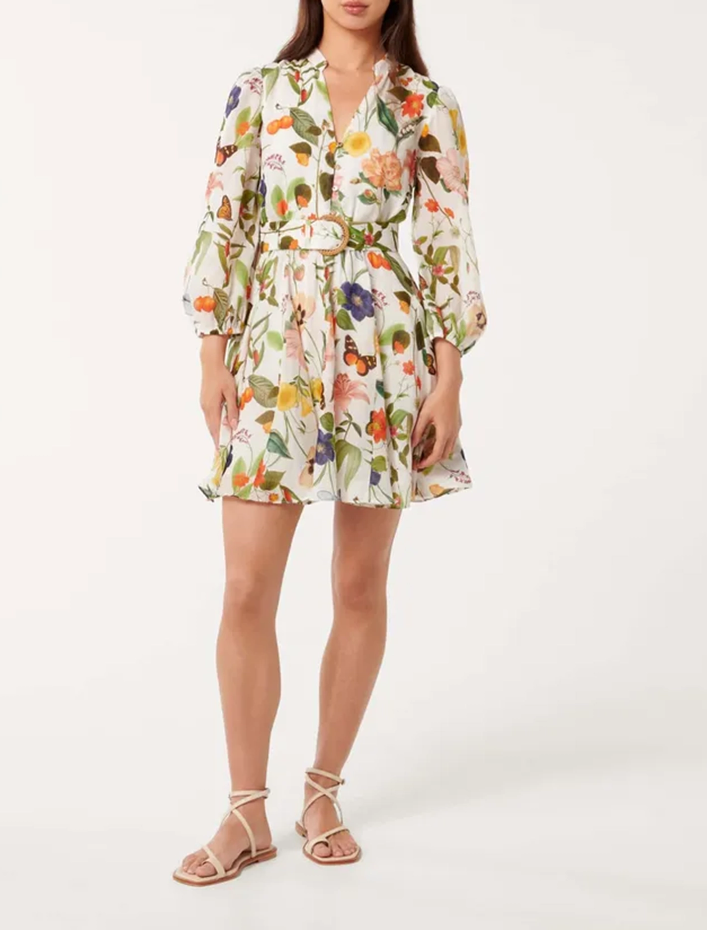 Printed Mini Skater Dress