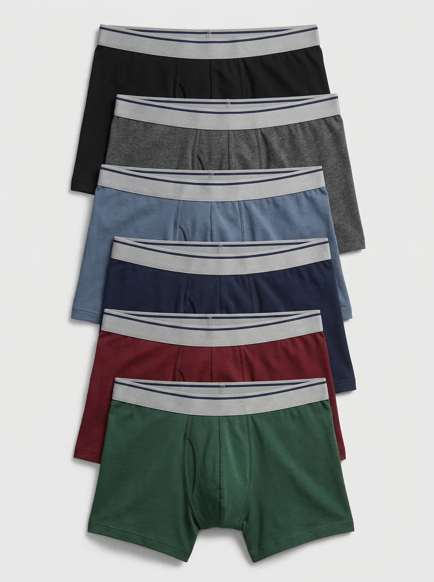Men‘s 6-Pack Of Solid Color Underwear