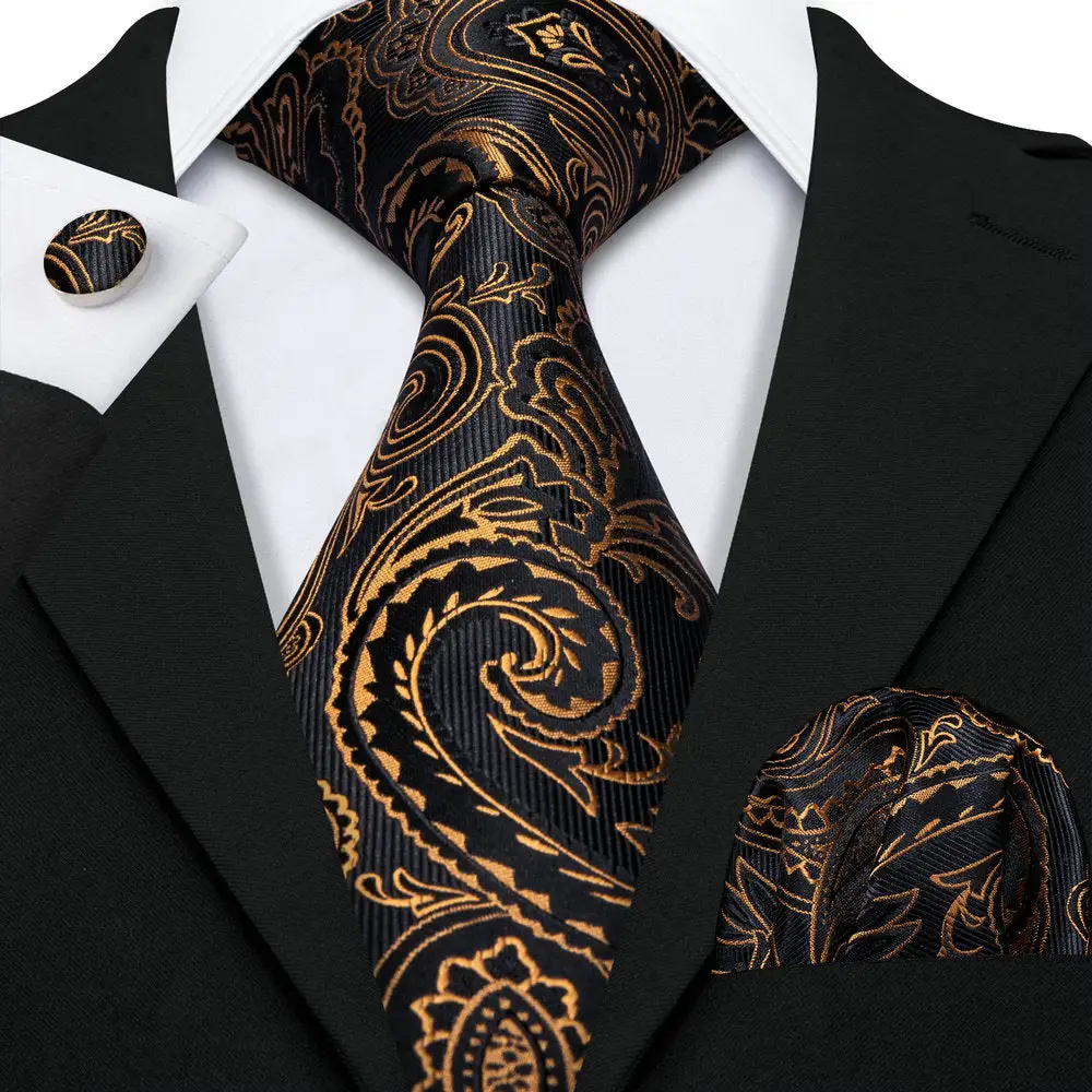 Elegant Paisley Necktie Set