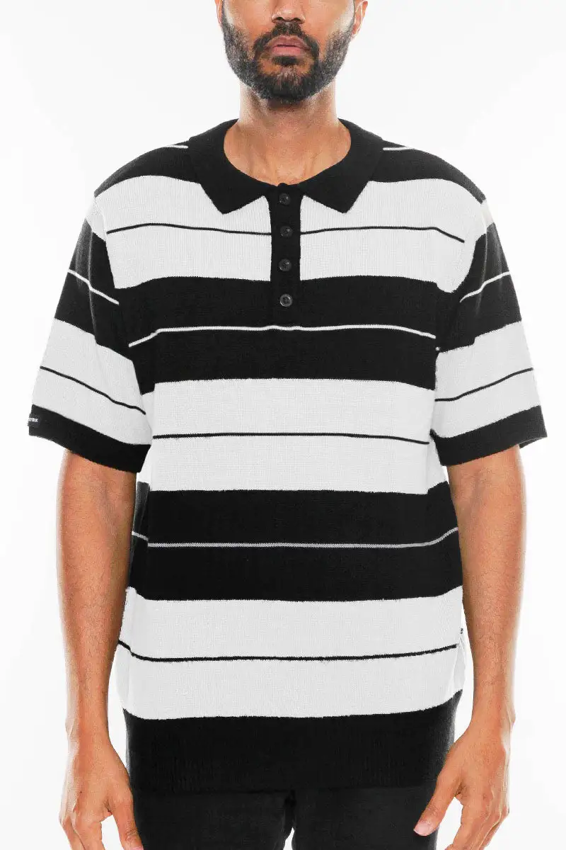 Side Striped Polo Shirt