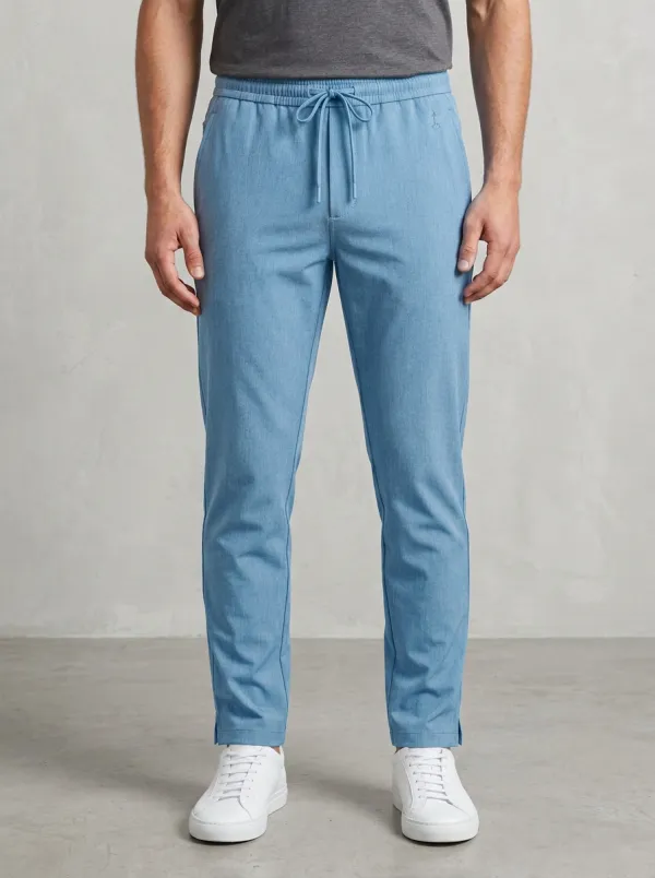 Classic Flag-Motif Embroidered Golf Athletic Pants