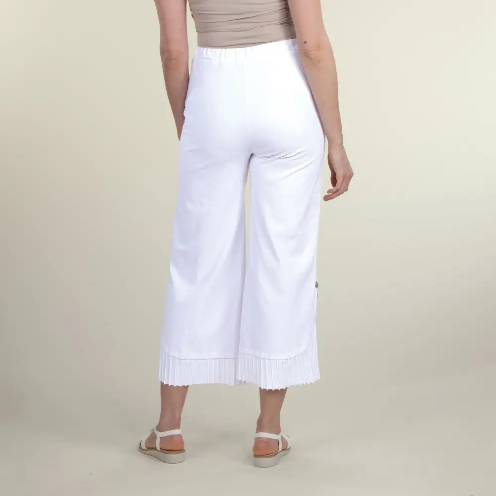 Refined Wide Leg Pleated Pants